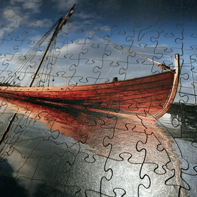 Ship,Denmark Wooden Jigsaw Puzzle Detail 400x400px
