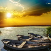River Sunset Wooden Jigsaw Puzzle