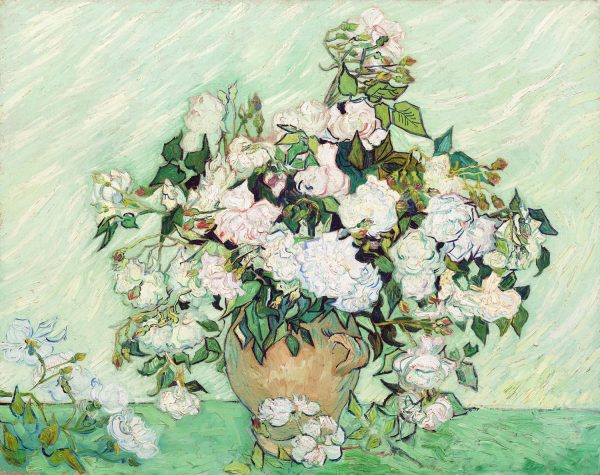 Roses by van Gogh wooden jigsaw puzzle